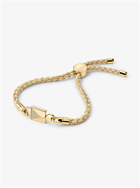 michael kors logo lock charm bracelet|Michael Kors sterling silver bracelet.